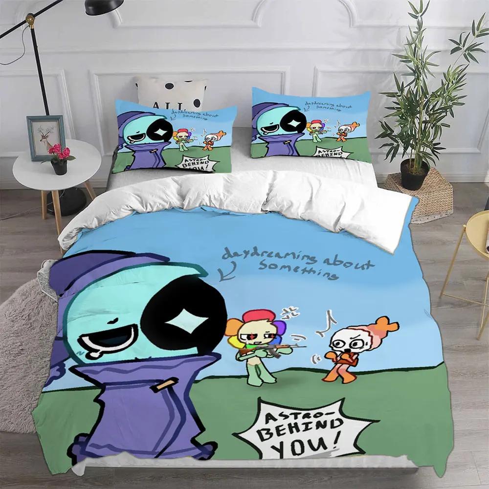 Game Dandy'S World Bedding Sets 3D Print Quilt Cover Comforter Duvet Cover Pillow Case 2-3 Pieces Sets Kids Adult Bedroom Decor