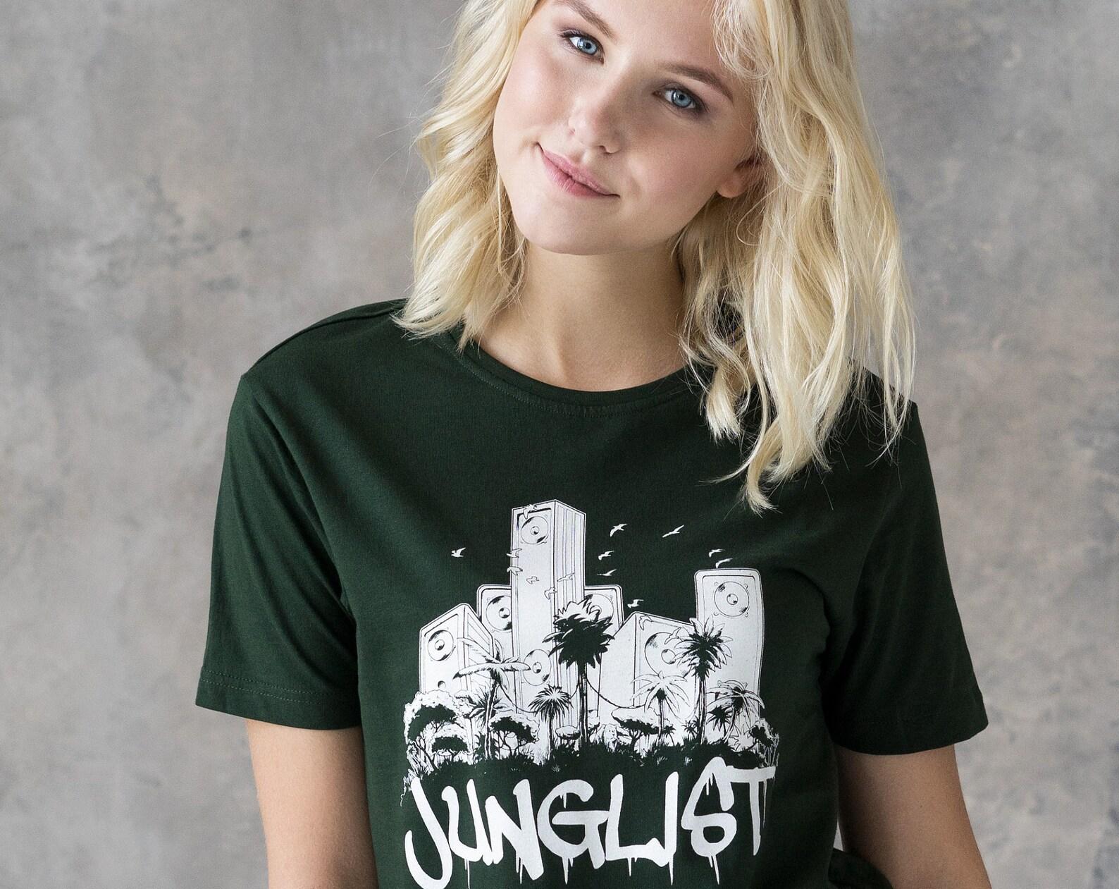 Junglist Sound System T-Shirt, Drum and Bass Graphic Tee 4XL