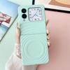 Applicable to Huawei novaflip mobile phone  magnetic suction ripple pattern magicvflip solid color pc skin feel anti-drop hard