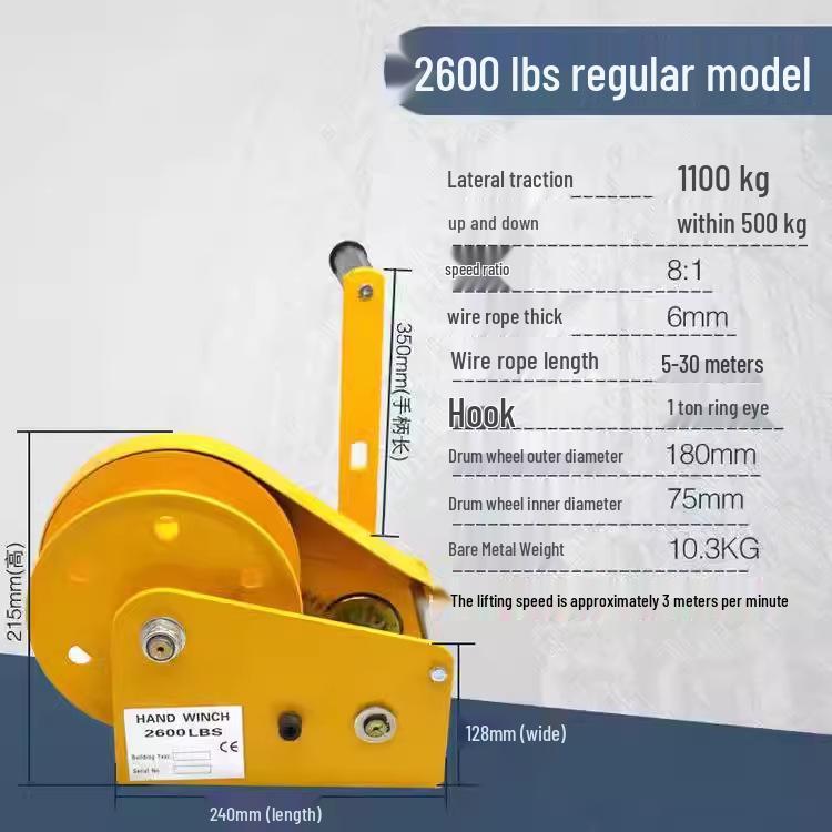 Obousměrný samoblokující ruční naviják: Kompaktní ruční kladkostroj a přenosný jeřáb