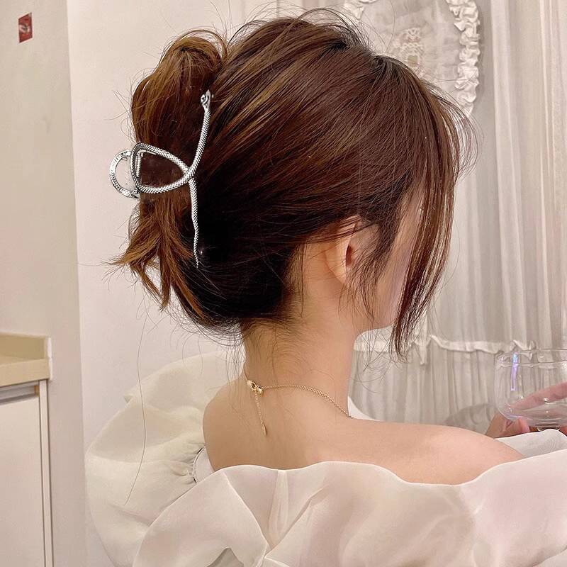 New Punk Cool Metal Hair Claws Korean Geometric Snake Shape Shark Hair Clip Clamp Girls Hair Accessories Women Hairpins Headwear