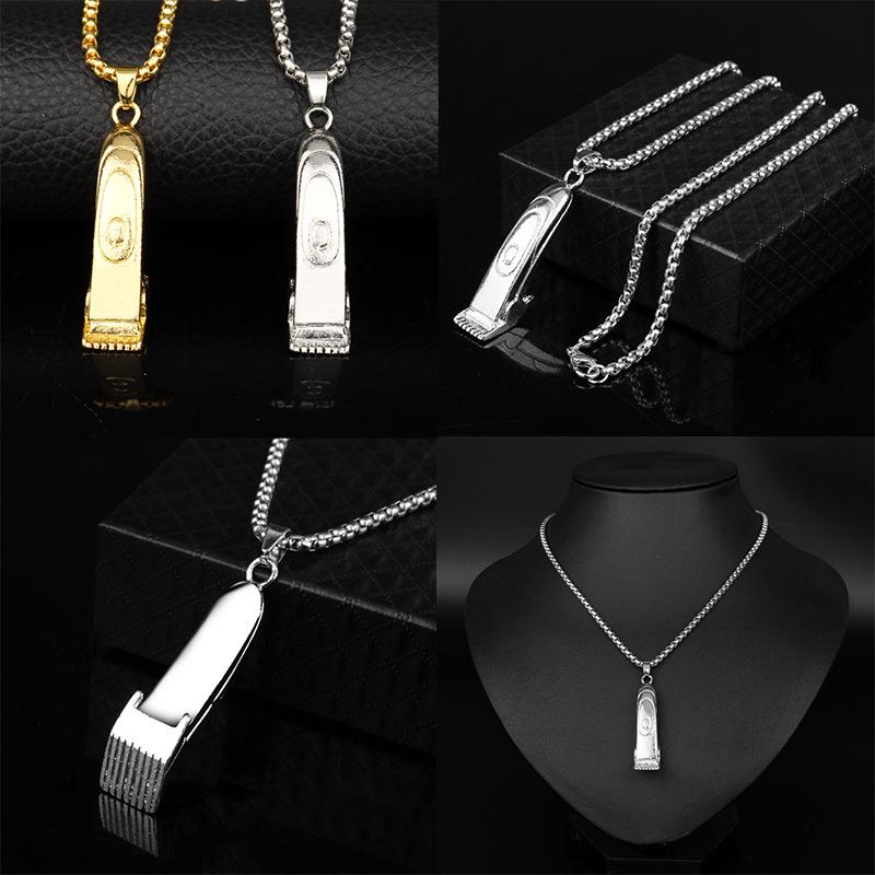Creative Barber Shop Razor Pendant Necklace - Hip Hop Trend