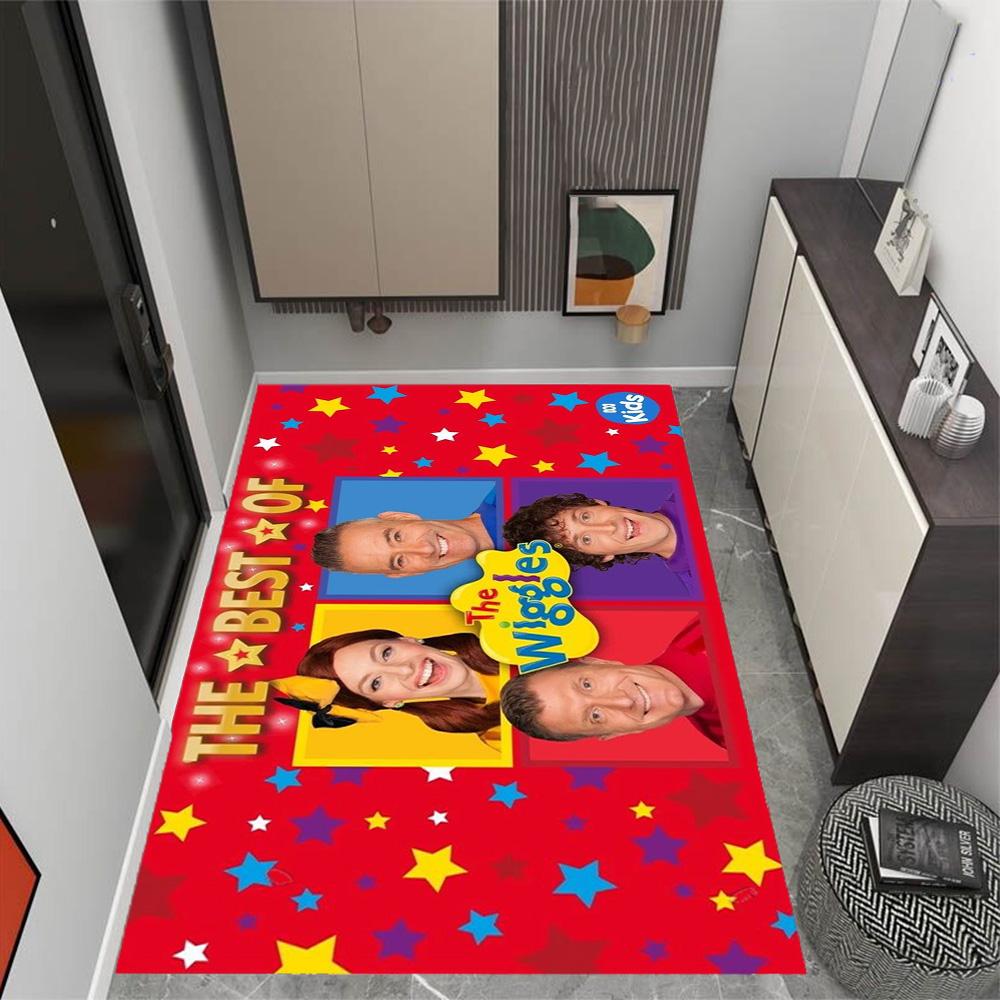 Tappeti Antiscivolo a Tema The Wiggles Singing Show - Arredamento per la Casa in Poliestere, Adatti per Camere da Letto, Soggiorni, Ingressi, Studi e Decorazioni