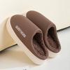 Indoor couple cotton mop warm winter cotton waterproof outer wear slippers home non-slip winter velvet thick bottom