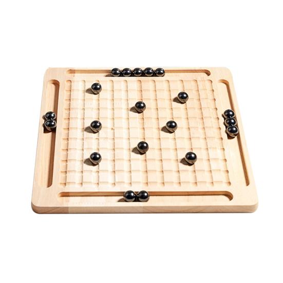 1 Set Magnetic Chess Board Game with 20/30/40 Magnet Stones Parent-child Interactive Focus Logic Thinking Training 2 Player Educational Magnet Chess