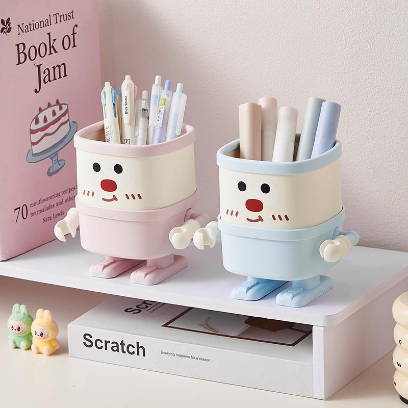 Niedlicher Schreibtisch-Stifthalter für Studenten, Multifunktionale Aufbewahrungsbox, Hohes Erscheinungsbild, Aufbewahrung von Kinder-Schreibwaren mit großem Fassungsvermögen