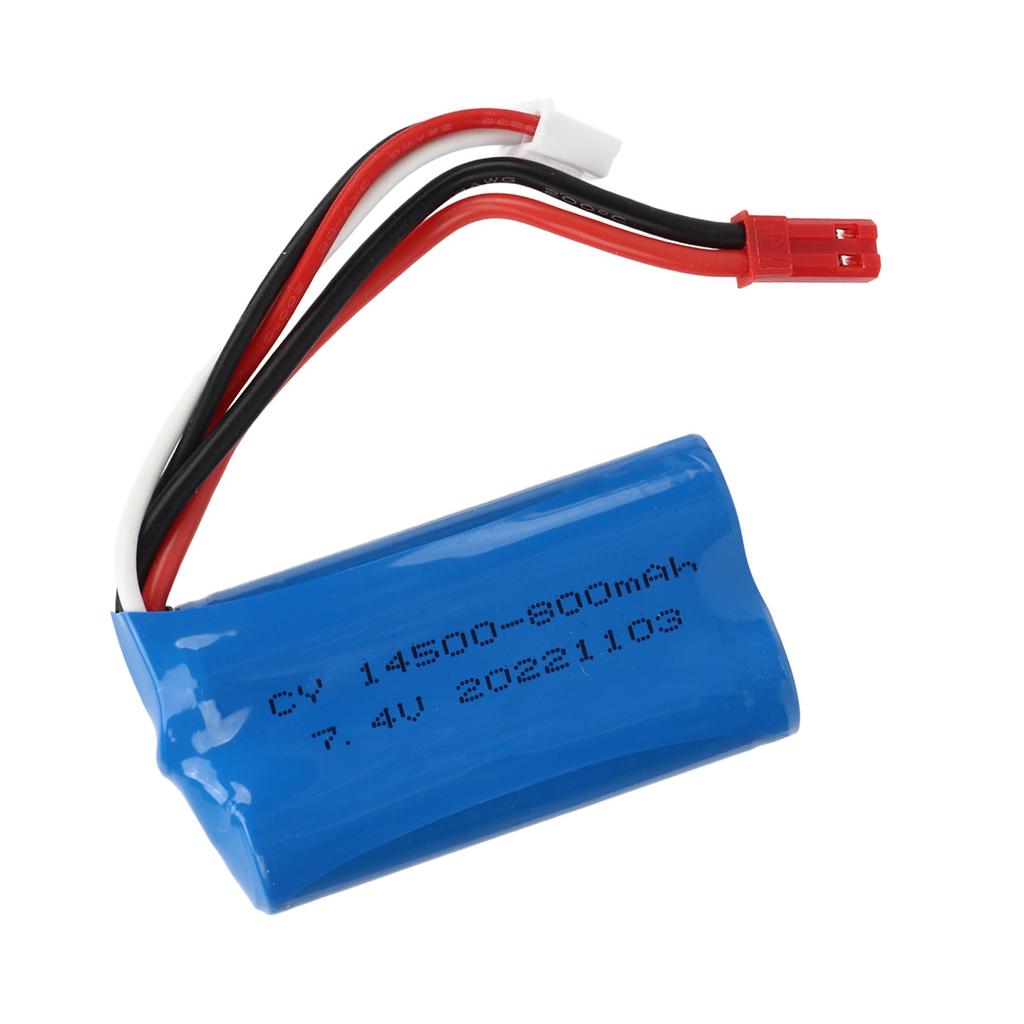 RC Battery Pack 7.4V 800mah Li Ion RC LiPo Battery Replacement for WL917 RC Toys