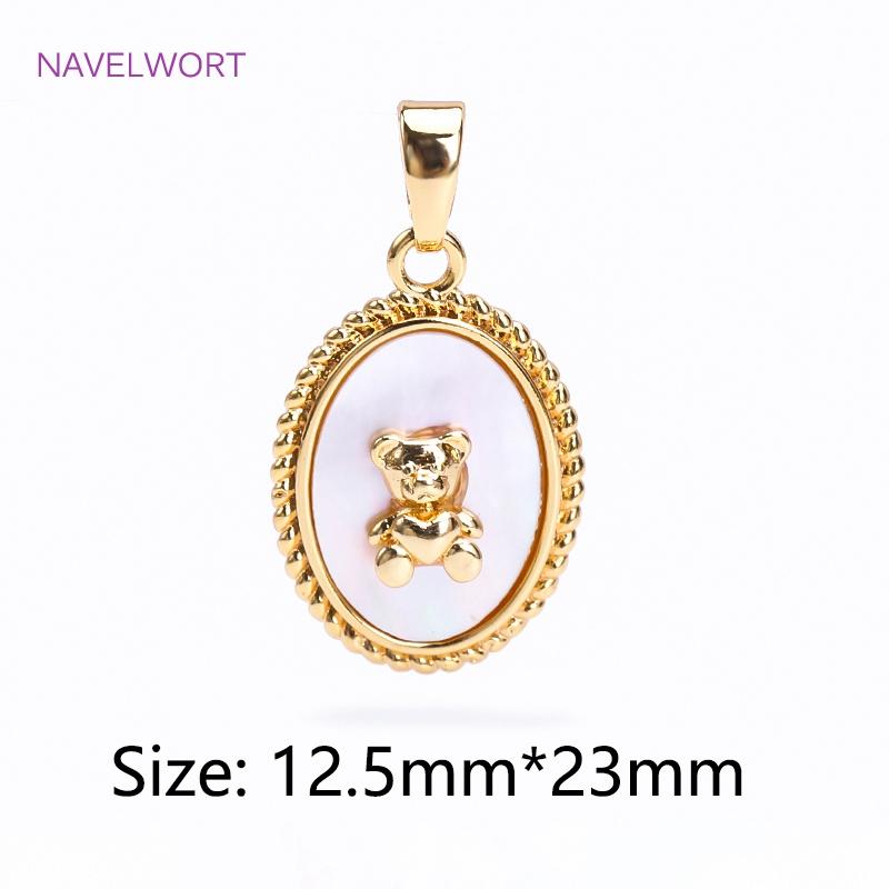 Wholesale 18k Gold Plated Brass Heart/Butterfly Pendants Charms,Natural Shell Charms For Jewelry Making,DIY Necklace Accessories