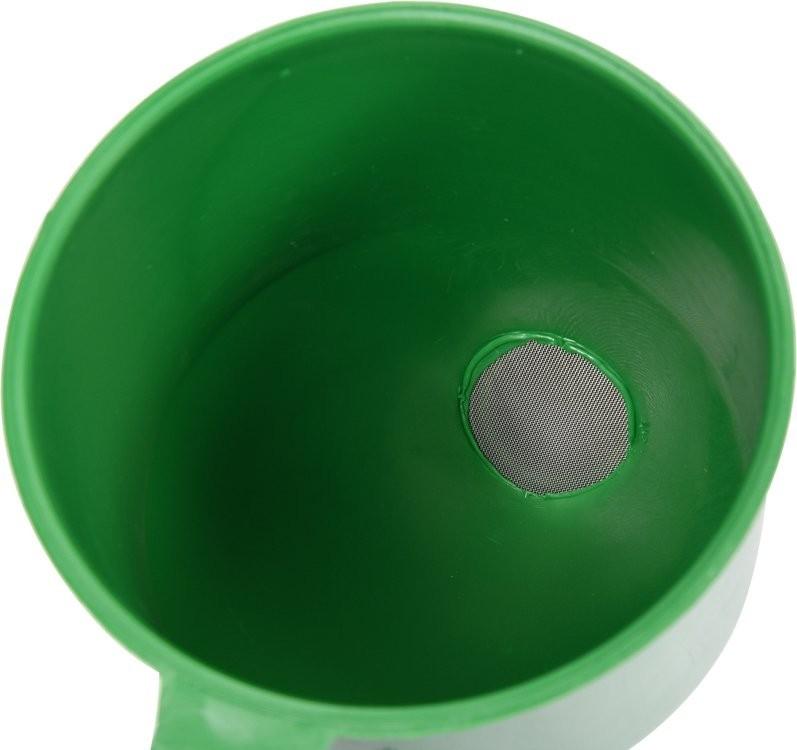 Oblique Funnel with Strainer, Green, 83018 VOREL