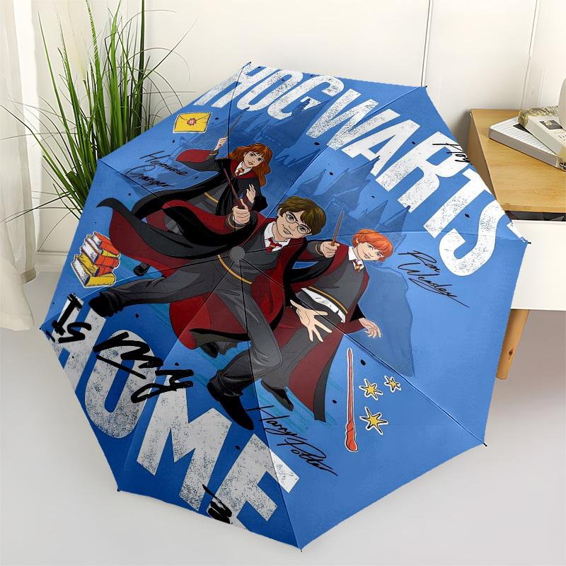 

1pc Hogwarts Is My Home Umbrella with Plastic Handle,Cartoon Pattern,Suitable for All Seasons Multi-functional Umbrella479