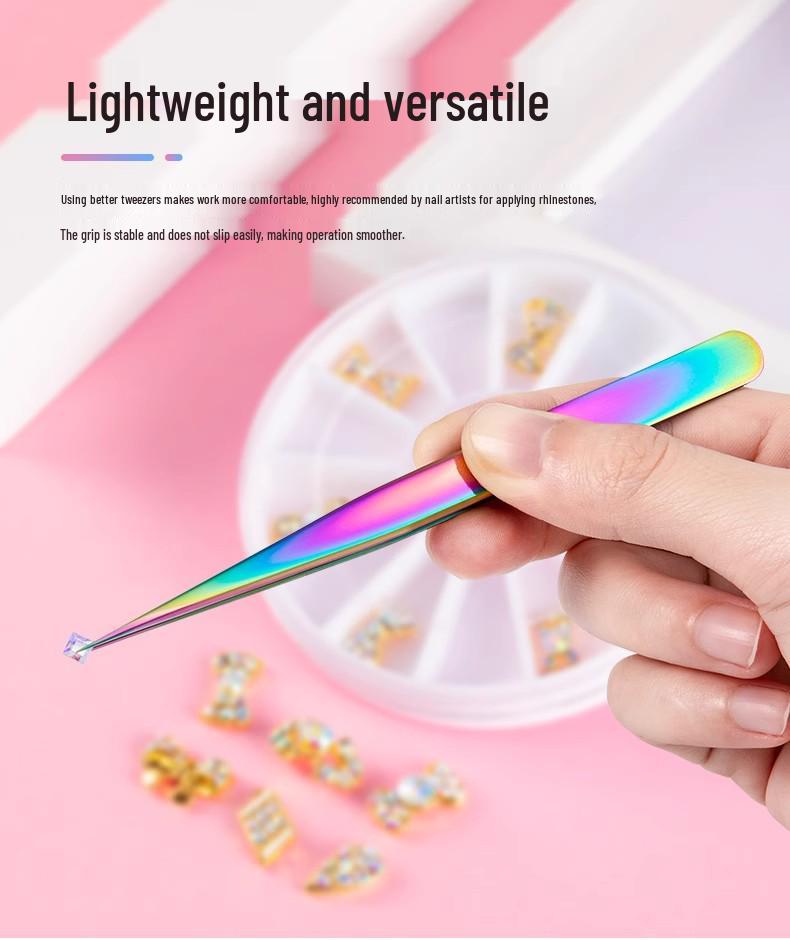 Golden Feather Precision Eyelash Extension Tweezers Set