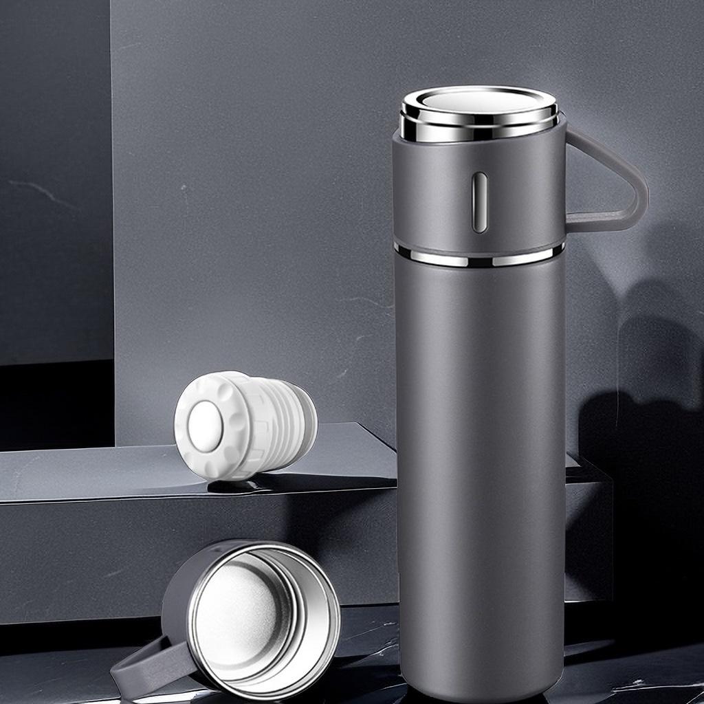Stainless Steel Thermo Bottle Vacuum Insulated Flask With Cup For Coffee Tea