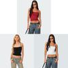 Y2k Sexy Girl Crop Top With Lace Trim Splicing For Streetwear Fashion