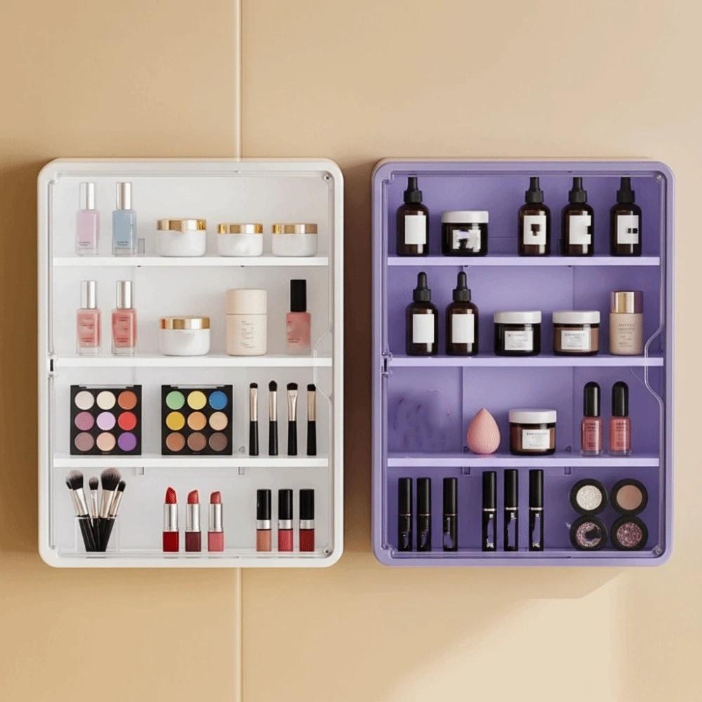 Multi-Layer Wall Mounted Display Rack Large Capacity Bathroom Organizer  Cosmetic Display