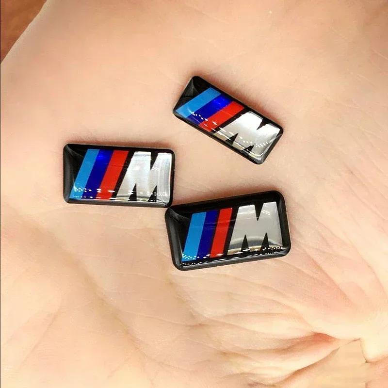 5/10PCS BMW E46 E39 E38 E90 E60 E36 F30 F20 M Logo Car Steering Wheel Wheel Center Emblem Badge Sticker Decal Styling CUV1