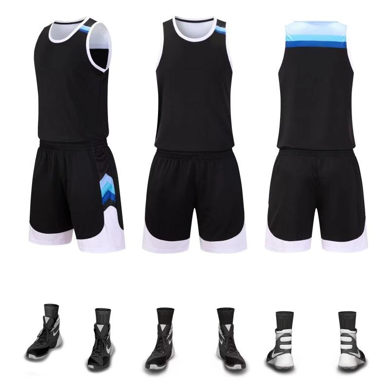 Mens Basketball Uniform Set Sleeveless Single Shoulder Jersey Shorts Quick Dry Breathable Sweat Absorbent Adult Sports Wear