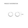 925 Sterling Silver Earrings Women's Circles Premium Sensitive Ear Bone Nails Sleeping Free Ear Hole Earrings Earrings Earrings