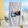Messi's Wall Pose Beach Towel Super Soft Microfiber Quickdry Fabric Comfortable Lightweight