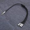 3.5mm 0.1in 3 in 1 Audio Splitter Cable 1 Male to 3 Female Stereo Wire High Compatibility3.5mm 0.1in 1 Male to 3 Female
