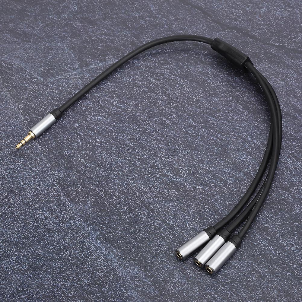 3.5mm 0.1in 3 in 1 Audio Splitter Cable 1 Male to 3 Female Stereo Wire High Compatibility3.5mm 0.1in 1 Male to 3 Female
