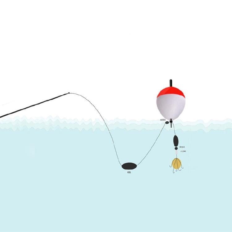 10Pcs Foam Fishing Float Bobber Sea Rock Fishing Striking Float Hard Foam Float Red And White Foam Sea Fishing Bobber