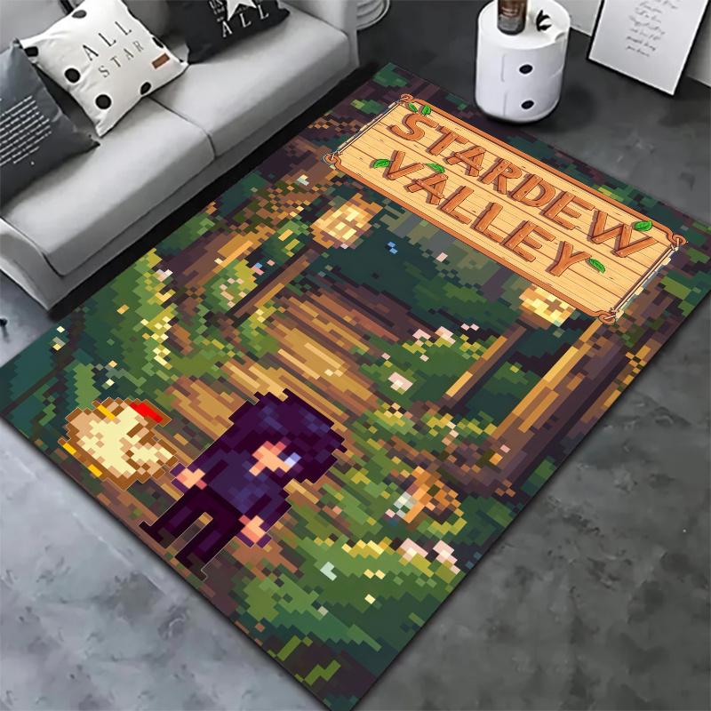 Stardew Valley Carpet Rug for Living Room Bedroom Home Sofa Decoration,Kids play Nonslip Floor Mat