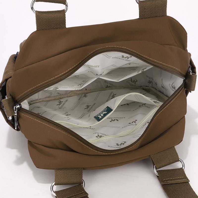 Women's Lightweight Nylon Shoulder Bag Large Capacity Hand Crossbody Bag