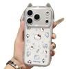 Hello Kitty Cat Ears Clear Phone Case for Apple 17PRO/16/15/13 Pro Max/12