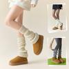 Women's Socks, Pile Socks, Autumn and Winter Pairs with Small Leather Shoes, Leg Covers, Calf Socks, Slimming Knitted Socks