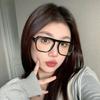 Retro Black Frame Glasses Women'S Trend Single Beam Thin Sunglasses Men'S Plain Flat Glasses