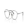 Armani GIORGIO George Temple Letter Engraving Metal Irregular Optical Frame Men's Silver