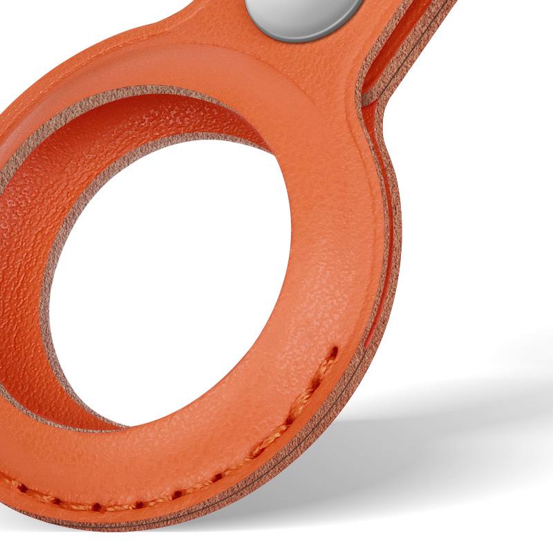 Clearance: Apple Airtag Leather Protective Case with Dual-hole Anti-lost Shell.