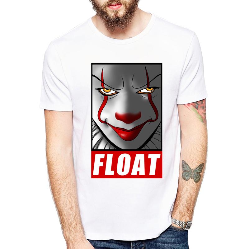 IT Movie T Shirt MEN Stephen King Print 2026 Summer Collection T-shirt men joker printed They All Float O Neck tshirt