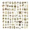 400-Piece Mixed Alloy Accessory Set for DIY Bracelets, Necklaces, Earrings, Keychains, and Charms