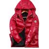 2024 Trendy Off-Season Shiny Down Jacket - Unisex, Thickened Short Design