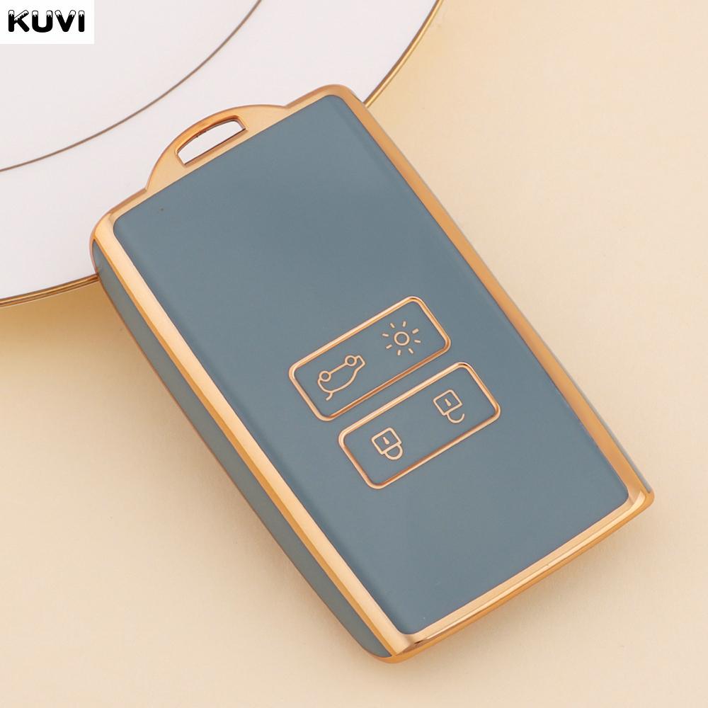 TPU Car Card Key Case Cover Shell Fob For Renault Koleos Captur Megane Clio Scenic Talisman Arkana For Dacia Sandero Accessories