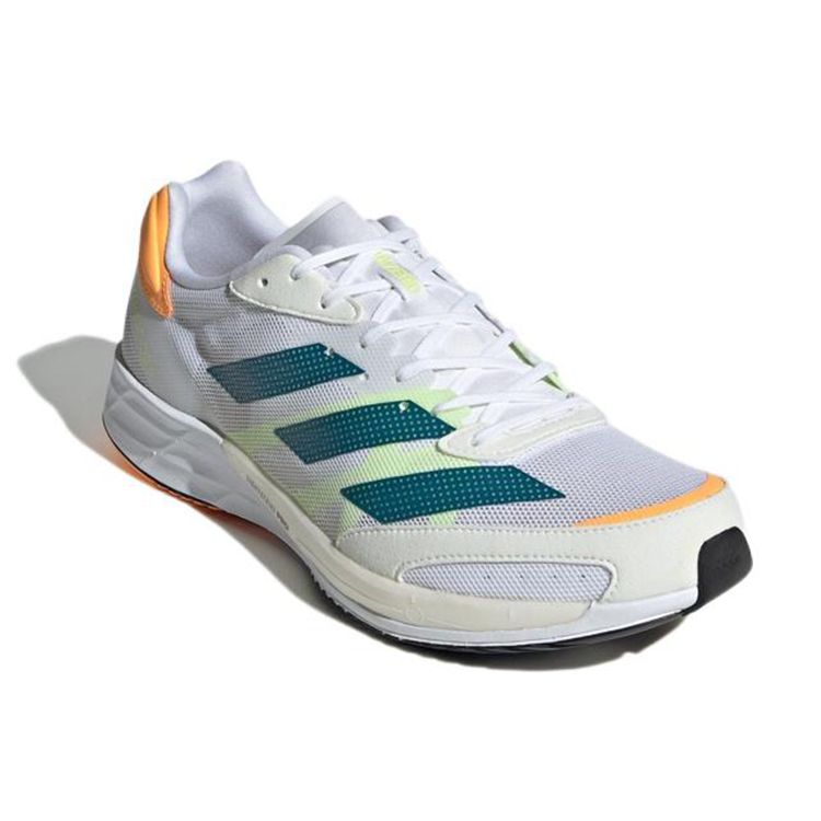 Adidas Adizero Adios 6 White Teal Flamingo Orange Men Sneakers Cloud-White Real-Teal GY0894