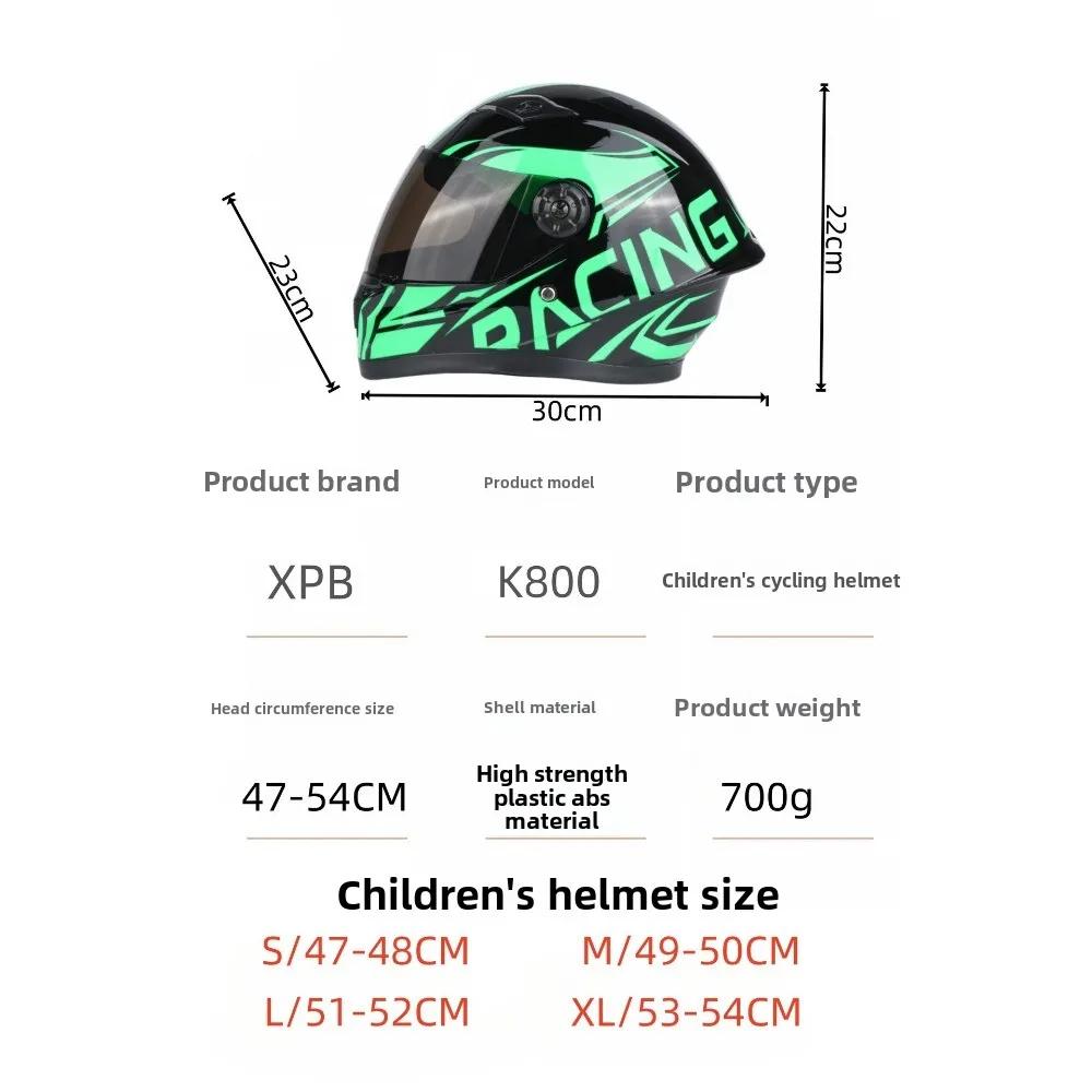 New Children's Motorcycle Helmet Safety Full-face Helmet Mountain Bike ATV Full-face Helmet Four-season Outdoor Sports Riding
