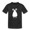 Cute Cartoon Penguin Black T-Shirt