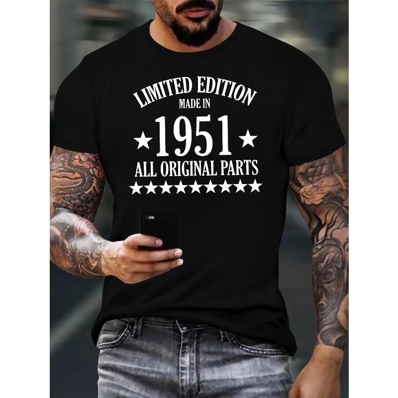 

Limited Edition 1951 Men S Short Sleeve T-Shirt Summer T-Shirt Top 4XL
