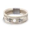 Women's Ethnic Bracelet with Pearl and Turtles Hook 19 Cm