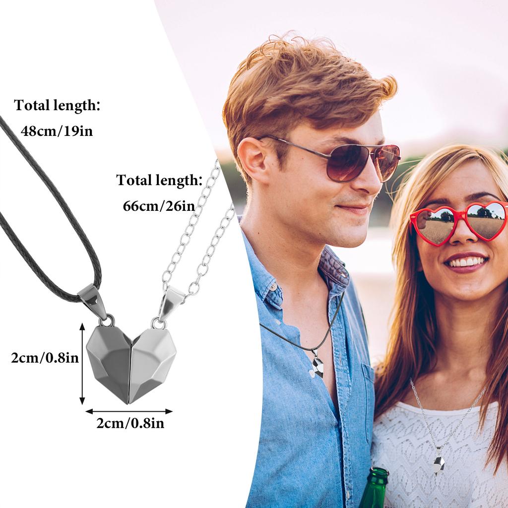 3 Pair Couples Necklace Bracelet His Queen Her King Promise Ring Set Necklace