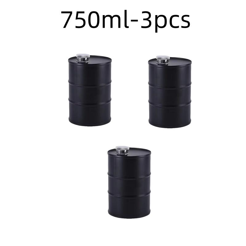 1Pc 25oz Water Bottle Drums Whisky  Portable Stainless Steel Hip Flask