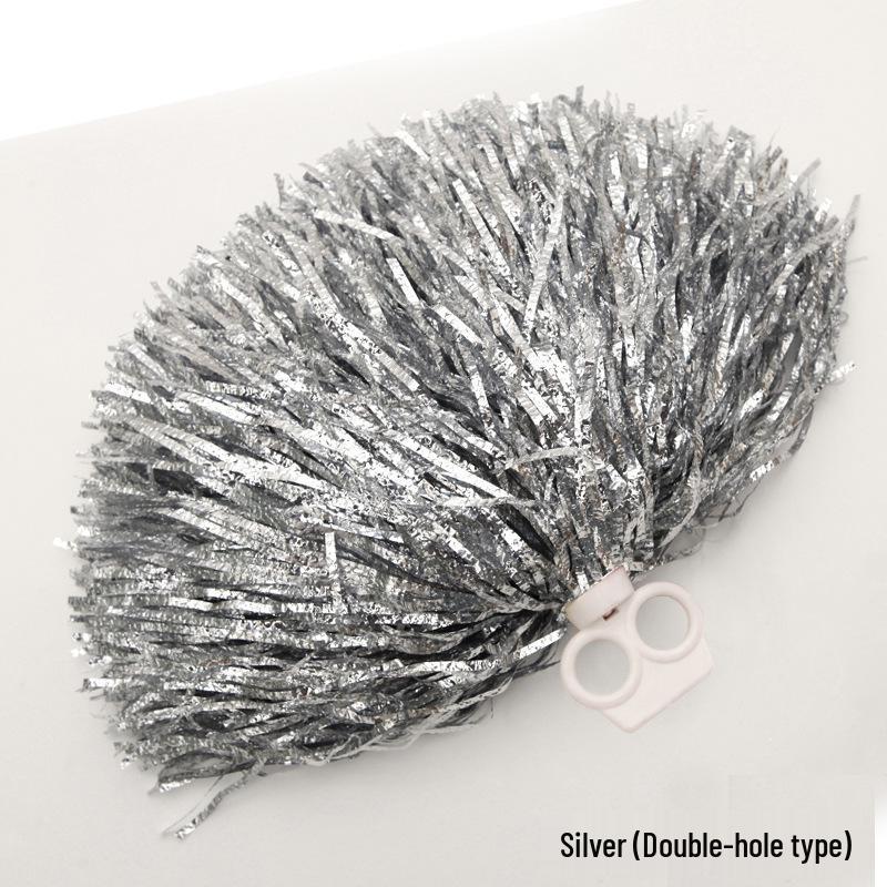 """6.1""" İnce Dişli Lazer Tarzı Ponponlar (Cheerleading & Cimnastik için) - Buzlu