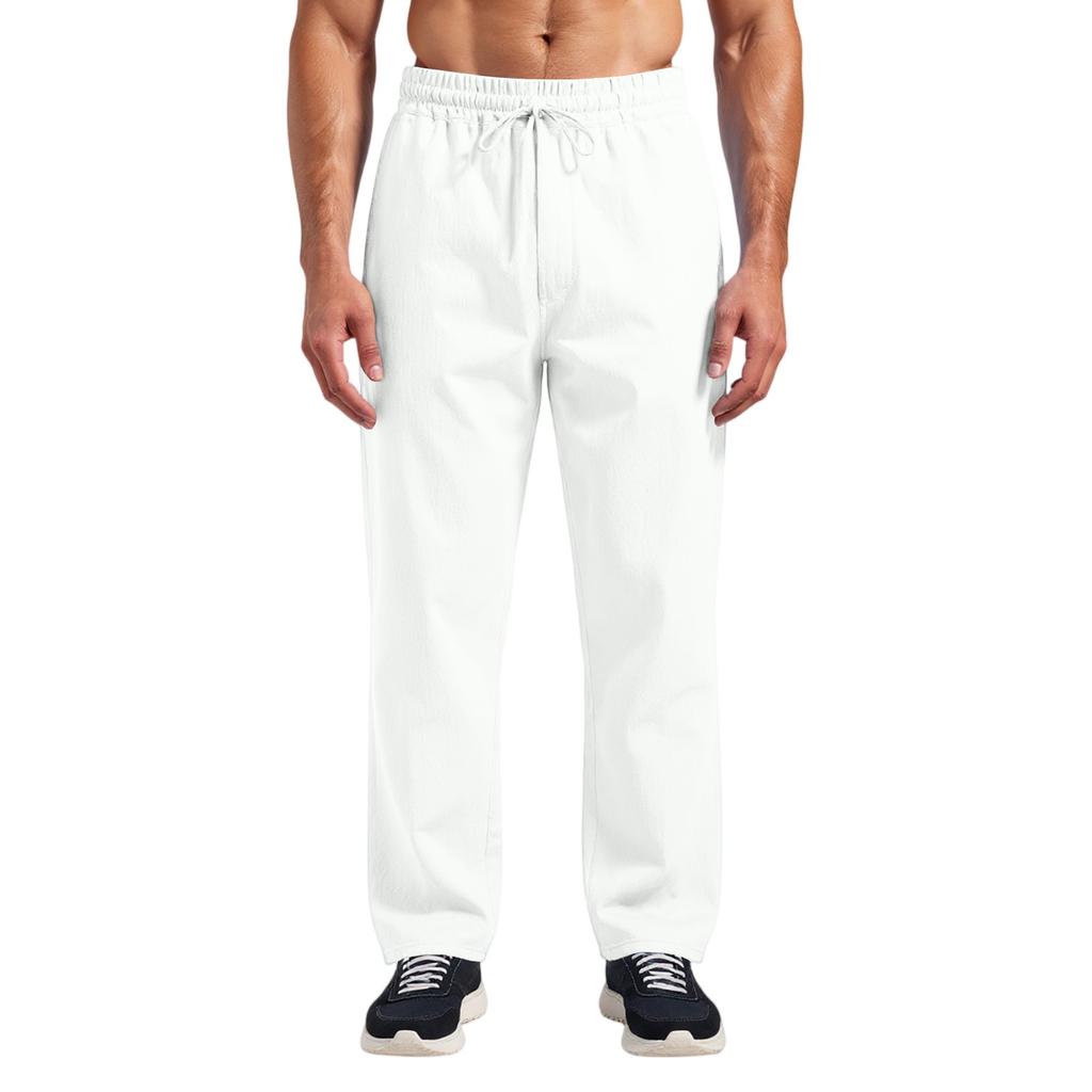 Casual Straight Leg Casual Pants For Men