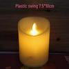 LED Battery-Powered Swaying Electronic Candle with Remote Control for Decorative Lighting