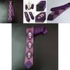 Wykwintny Jojo's Bizarre Adventure Killer Queen Kira Yoshikage Cosplay Czaszka Fioletowy Krawat