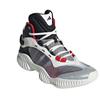 Adidas Cushioning Wear-Resistant Mid-Top Basketball Shoes Unisex White Red Sneakers JH8078