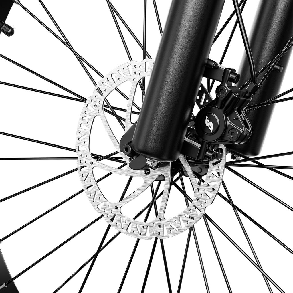 JOOBIKE JOO1 E Bike 26-Inch Wide Tire 1000W Brushless Motor Lithium Battery 48V 17.5AH Hydraulic Brake City Electric Bicycle