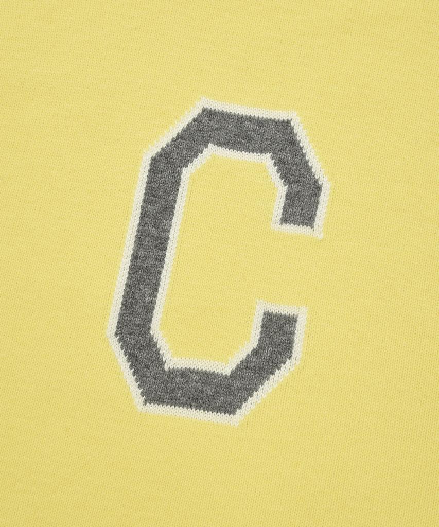 COVERNAT Lambswool C Logo Crewneck Knit Yellow